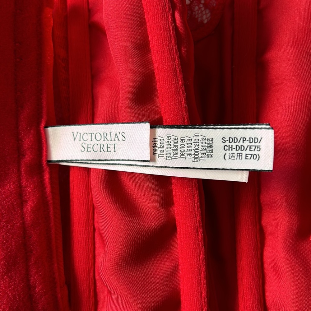 Dream angels unlined lace up corset - red - Picture 3 of 3